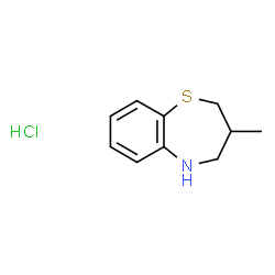 ChemSpider 2D Image | 3-Methyl-2,3,4,5-tetrahydro-1,5-benzothiazepine hydrochloride (1:1) | C10H14ClNS