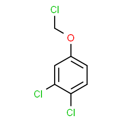 ChemSpider 2D Image | 1,2-Dichloro-4-(chloromethoxy)benzene | C7H5Cl3O