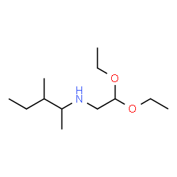 ChemSpider 2D Image | N-(2,2-Diethoxyethyl)-3-methyl-2-pentanamine | C12H27NO2