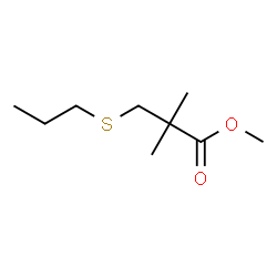 ChemSpider 2D Image | Methyl 2,2-dimethyl-3-(propylsulfanyl)propanoate | C9H18O2S