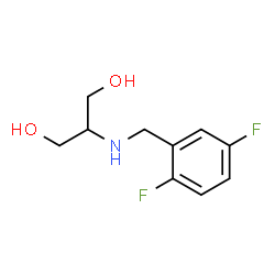 ChemSpider 2D Image | 2-[(2,5-Difluorobenzyl)amino]-1,3-propanediol | C10H13F2NO2