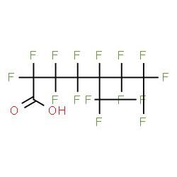 ChemSpider 2D Image | 2,2,3,3,4,4,5,6,6,7,7,7-Dodecafluoro-5-(trifluoromethyl)heptanoic acid | C8HF15O2