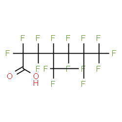 ChemSpider 2D Image | 2,2,3,3,4,5,5,6,6,7,7,7-Dodecafluoro-4-(trifluoromethyl)heptanoic acid | C8HF15O2