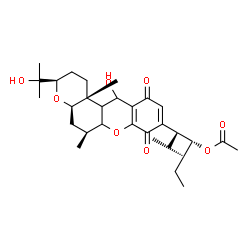 ChemSpider 2D Image | (2S,3R,4S)-2-[(3R,4aR,6S,12bR)-12-Hydroxy-3-(2-hydroxy-2-propanyl)-6,12b-dimethyl-8,11-dioxo-1,2,3,4a,5,6,6a,8,11,12,12a,12b-dodecahydropyrano[3,2-a]xanthen-9-yl]-4-methyl-3-hexanyl acetate | C30H44O8