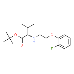 ChemSpider 2D Image | 2-Methyl-2-propanyl N-[2-(2-fluorophenoxy)ethyl]-L-valinate | C17H26FNO3