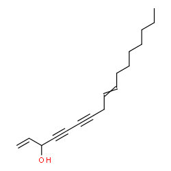 ChemSpider 2D Image | 1,9-Heptadecadiene-4,6-diyn-3-ol | C17H24O
