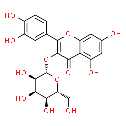 ChemSpider 2D Image | Quercetin-3-O-allopyranoside | C21H20O12