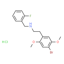 ChemSpider 2D Image | 25B-NBF (hydrochloride) | C17H20BrClFNO2