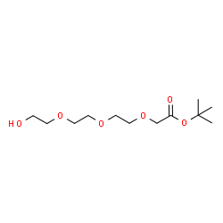 ChemSpider 2D Image | 2-Methyl-2-propanyl {2-[2-(2-hydroxyethoxy)ethoxy]ethoxy}acetate | C12H24O6