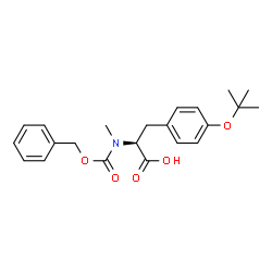 ChemSpider 2D Image | N-[(Benzyloxy)carbonyl]-N-methyl-O-(2-methyl-2-propanyl)-L-tyrosine | C22H27NO5