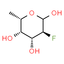 ChemSpider 2D Image | 2-Deoxy-2-fluoro-L-fucose | C6H11FO4