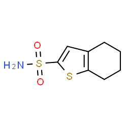 ChemSpider 2D Image | 4,5,6,7-Tetrahydro-1-benzothiophene-2-sulfonamide | C8H11NO2S2