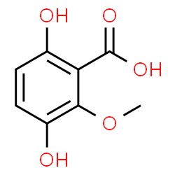 ChemSpider 2D Image | 3,6-Dihydroxy-2-methoxybenzoic acid | C8H8O5