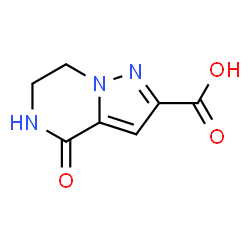 ChemSpider 2D Image | 4-Oxo-4,5,6,7-tetrahydropyrazolo[1,5-a]pyrazine-2-carboxylic acid | C7H7N3O3