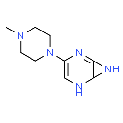 ChemSpider 2D Image | 3-(4-Methyl-1-piperazinyl)-2,5,7-triazabicyclo[4.1.0]hepta-1,3-diene | C9H15N5
