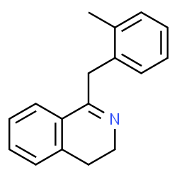 ChemSpider 2D Image | 1-(2-Methylbenzyl)-3,4-dihydroisoquinoline | C17H17N