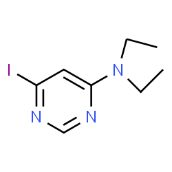 ChemSpider 2D Image | N,N-Diethyl-6-iodo-4-pyrimidinamine | C8H12IN3