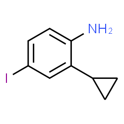 ChemSpider 2D Image | 2-Cyclopropyl-4-iodoaniline | C9H10IN