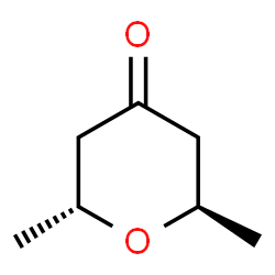 ChemSpider 2D Image | (2R,6R)-2,6-Dimethyltetrahydro-4H-pyran-4-one | C7H12O2