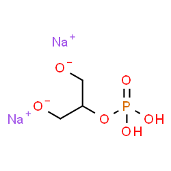 ChemSpider 2D Image | Disodium 2-(phosphonooxy)-1,3-propanediolate | C3H7Na2O6P