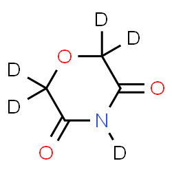 ChemSpider 2D Image | 3,5-Morpholinedione-d5 | C4D5NO3
