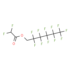 ChemSpider 2D Image | 2,2,3,3,4,4,5,5,6,6,6-Undecafluorohexyl difluoroacetate | C8H3F13O2