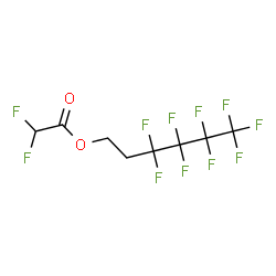 ChemSpider 2D Image | 3,3,4,4,5,5,6,6,6-Nonafluorohexyl difluoroacetate | C8H5F11O2