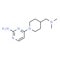 ChemSpider 2D Image | 4-{4-[(Dimethylamino)methyl]-1-piperidinyl}-2-pyrimidinamine | C12H21N5