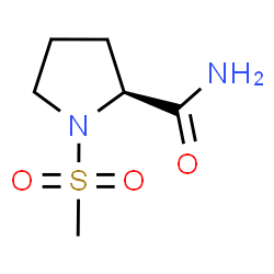 ChemSpider 2D Image | 1-(Methylsulfonyl)-L-prolinamide | C6H12N2O3S
