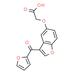 ChemSpider 2D Image | {[3-(2-Furoyl)-1-benzofuran-5-yl]oxy}acetic acid | C15H10O6