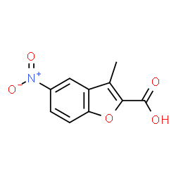 ChemSpider 2D Image | 3-Methyl-5-nitro-1-benzofuran-2-carboxylic acid | C10H7NO5