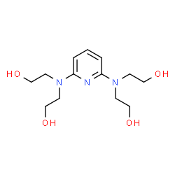 ChemSpider 2D Image | 2,2',2'',2'''-(2,6-Pyridinediyldinitrilo)tetraethanol | C13H23N3O4