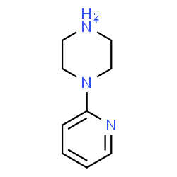 ChemSpider 2D Image | 4-(2-Pyridinyl)piperazin-1-ium | C9H14N3