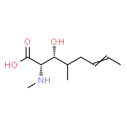 ChemSpider 2D Image | (4xi)-4-(2-Buten-1-yl)-2,4,5-trideoxy-2-(methylamino)-D-threo-pentonic acid | C10H19NO3