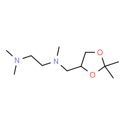 ChemSpider 2D Image | N-[(2,2-Dimethyl-1,3-dioxolan-4-yl)methyl]-N,N',N'-trimethyl-1,2-ethanediamine | C11H24N2O2