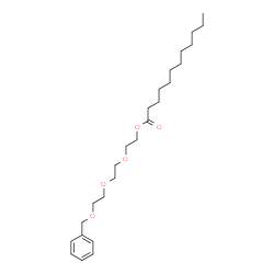 ChemSpider 2D Image | 2-(2-(2-(Benzyloxy)ethoxy)ethoxy)ethyl laurate | C25H42O5