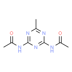 ChemSpider 2D Image | N,N'-(6-Methyl-1,3,5-triazine-2,4-diyl)diacetamide | C8H11N5O2
