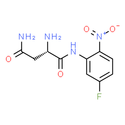 ChemSpider 2D Image | N~1~-(5-Fluoro-2-nitrophenyl)-L-aspartamide | C10H11FN4O4