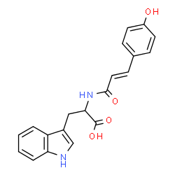 ChemSpider 2D Image | N-[(2E)-3-(4-Hydroxyphenyl)-2-propenoyl]tryptophan | C20H18N2O4