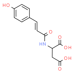 ChemSpider 2D Image | N-COUMAROYL-L-ASPARTIC ACID | C13H13NO6