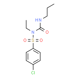 ChemSpider 2D Image | 4-Chloro-N-ethyl-N-(propylcarbamoyl)benzenesulfonamide | C12H17ClN2O3S