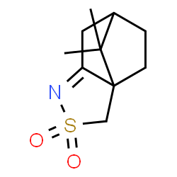ChemSpider 2D Image | 10,10-Dimethyl-3-thia-4-azatricyclo[5.2.1.0~1,5~]dec-4-ene 3,3-dioxide | C10H15NO2S