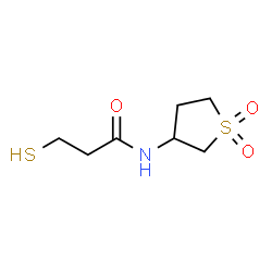ChemSpider 2D Image | N-(1,1-Dioxidotetrahydro-3-thiophenyl)-3-sulfanylpropanamide | C7H13NO3S2