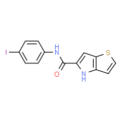 ChemSpider 2D Image | N-(4-Iodophenyl)-4H-thieno[3,2-b]pyrrole-5-carboxamide | C13H9IN2OS