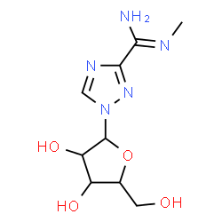 ChemSpider 2D Image | N'-Methyl-1-pentofuranosyl-1H-1,2,4-triazole-3-carboximidamide | C9H15N5O4
