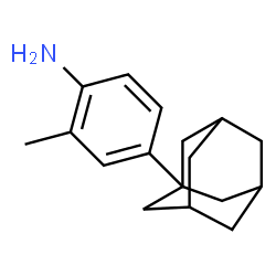 ChemSpider 2D Image | 4-(Adamantan-1-yl)-2-methylaniline | C17H23N