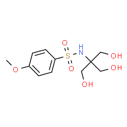ChemSpider 2D Image | N-[1,3-Dihydroxy-2-(hydroxymethyl)-2-propanyl]-4-methoxybenzenesulfonamide | C11H17NO6S