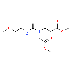 ChemSpider 2D Image | Methyl N-[(2-methoxyethyl)carbamoyl]-N-(2-methoxy-2-oxoethyl)-beta-alaninate | C11H20N2O6