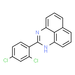 ChemSpider 2D Image | 2-(2,4-Dichlorophenyl)-1H-perimidine | C17H10Cl2N2