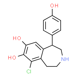 ChemSpider 2D Image | Fenoldopam | C16H16ClNO3